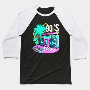 90s Vibes Outfit Retro Aesthetic 1990s Costume Retro Party Baseball T-Shirt